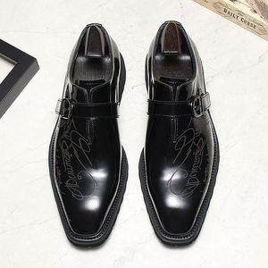 Chaussures Oxford de luxe italiennes, chaussures en cuir pour homme, fabrication artisanale haut de gamme, design sculpté, chaussures de mariage - Product Image 3