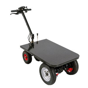 कृषि गोदामों के लिए थोक भारी शुल्क इलेक्ट्रिक ट्रॉली 4-पहिया धातु प्लेटफॉर्म ट्रक ओम कृषि गोदामों के लिए औद्योगिक रसद हाथ गाड़ी - Product Image 2