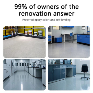 Không thấm nước tự san phẳng nhựa epoxy màu cát Sàn epoxy cho hiệu ứng đá cẩm thạch sàn cát màu - Product Image 5