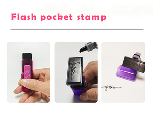Vendita calda timbro tascabile auto-inchiostrazione firma pratico medico <span class=keywords><strong>in</strong></span> gomma timbri da taschino personalizzati - Product Image 2
