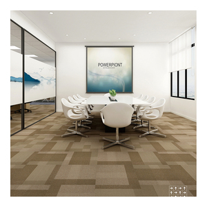 Alfombra de nailon con estampado comercial, azulejos de alta calidad para oficina y sala de reuniones, fácil de instalar, Color Rojo - Product Image 4