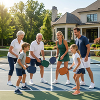 Set Pickleball Keluarga AVYA USAPA Approved T700 Serat Karbon Mentah Navy Luxe 4 Buah, Tebal 13mm, Sarang Lebah Polipropilena Kepadatan Tinggi