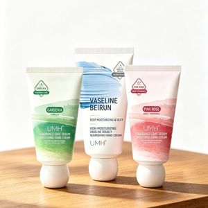 Crème pour les mains hydratante, blanchissante et nourrissante, sans cruauté, sans huile, pour les mains sèches et gercées, parfum gardénia, <span class=keywords><strong>vaseline</strong></span>, rose rose - Product Image 5