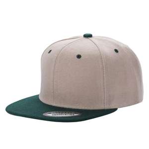 Gorra de Béisbol PS Poly Snapback de 2 Tonos, Unisex, Estilo Hip Hop, para Exteriores, Playa, Casual, de Moda, con Paneles Múltiples, de Poliéster y Algodón - Product Image 1