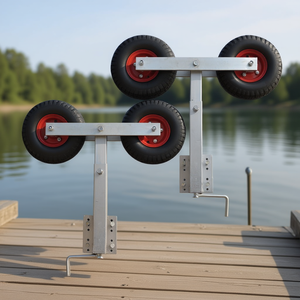 Support de roue double pour remorques de bateaux et embarcations, 23,2-33,1 pouces, lot de 2 - Product Image 2