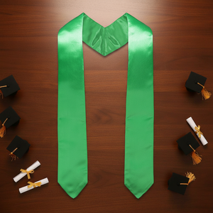 أوشحة/أحزمة تخرج ساتان سادة 100% بوليستر، لحفلات التخرج المدرسية الكلاسيكية، أثواب تخرج للبالغين للجنسين - Product Image 4