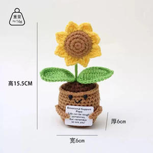 Nouvel Arrivage Transfrontalier Halloween : Poupée en Crochet Créative de Dessin Animé (Citrouille, Hibou) en Pot - Product Image 5