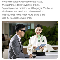 Lunettes Intelligentes AIMB-G3 Pro avec Fonctions de Traduction IA, Commande Vocale et Caméra, Ajustement Confortable
