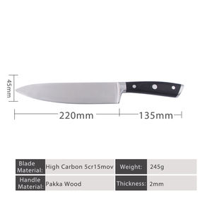 Vente flash Couteau de chef <span class=keywords><strong>Dalstrong</strong></span> en acier à haute teneur en carbone allemand pour la cuisine - Product Image 3