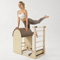 Baril d'escalier Pilates en bois durable, portable et écologique pour exercices et entraînements de yoga, direct usine