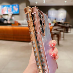 <span class=keywords><strong>Cover</strong></span> in TPU placcato con piume Laser per <span class=keywords><strong>Samsung</strong></span> <span class=keywords><strong>A54</strong></span> A15 S22 S23 Plus S24 Ultra custodia per telefono - Product Image 3