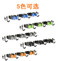 Besen Mop Halter Wand halterung Installation Besen Mop Hanger Organizer Edelstahl 3 Racks 4 Haken für Badezimmer Küche Garten