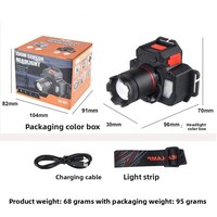 Linterna Frontal de Inducción XHP50, Recargable por USB, LED, para Camping, Ajustable, con Sensor de Movimiento, Clasificación IP65, de Aluminio
