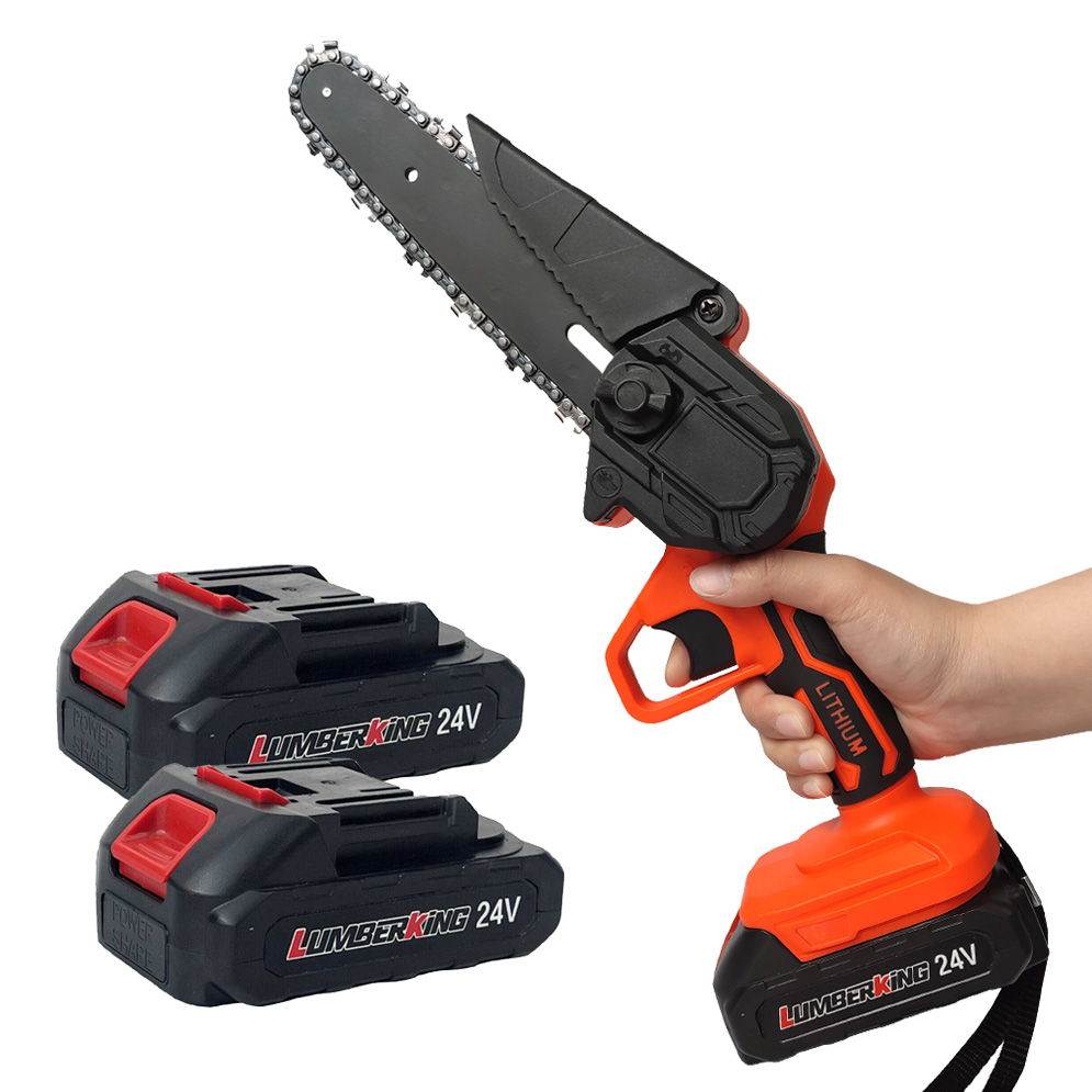 6 дюймовая ручная небольшая Электрическая цепная пила аккумуляторный двигатель литиевая батарея цепная пила