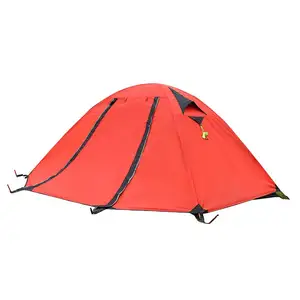 야외 알루미늄 프레임 야생 쉼터 OEM 2-3 멀티 사람 더블 레이어 캠핑 방풍 및 방수 텐트
