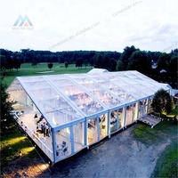 Cadre en aluminium durable et tente chapiteau en PVC transparent pour fêtes de mariage en plein air Tente permanente transparente pour événement à vendre