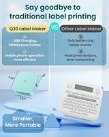 Phomemo Label Maker Q30 Machine à autocollant thermique sans encre portable avec plusieurs rubans d'étiquettes Mini imprimante portable à domicile