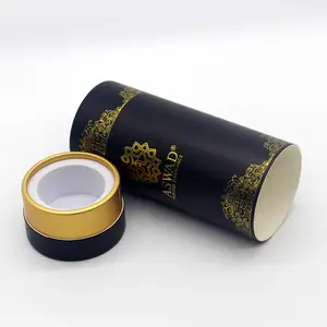 Contenitore cosmetico personalizzato di lusso profumo nero contenitore di imballaggio scatole di carta per il profumo