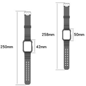 สายรัดข้อมือใสสำหรับ IWatch Men,เคสใส TPU สำหรับ <span class=keywords><strong>Apple</strong></span> <span class=keywords><strong>Watch</strong></span> 38 40 42 44มม. Series 6 SE 5 4 3 2 1 - Product Image 5