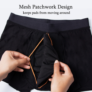 Lynmiss người đàn ông không kiểm soát đồ lót với pad tre cộng với kích thước có thể giặt tái sử dụng <span class=keywords><strong>boxer</strong></span> không kiểm soát quần lót - Product Image 2