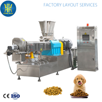 Ligne de production de nourriture pour chiens à double vis sans fin, 150 kg par heure, ligne de fabrication automatique de croquettes sèches pour chiens, nourriture pour animaux de compagnie, nourriture pour chats