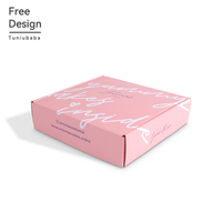 Scatola di Spedizione Rosa Riciclabile in Cartone Ondulato a Tre Strati con Logo Personalizzato, Laminazione Lucida e Goffratura, Prezzo all'Ingrosso