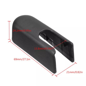 Cubierta del brazo del limpiaparabrisas trasero para Peugeot 107 Citroen C1 Toyota Aygo, ajuste de goma sintética - Product Image 5