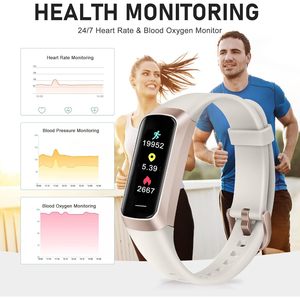 Montre connectée Bakoor Fitness Tracker avec écran AMOLED de 1,10 pouce, moniteur de fréquence cardiaque, moniteur de sommeil, compteur de pas, unisexe - Product Image 3