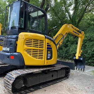 Fournisseur d'or Pelle sur chenilles hydraulique de haute qualité utilisée Komatsu PC35MR Mini pelleteuse d'occasion - Product Image 4