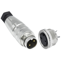Connecteur étanche M16 C091 2-14 broches, prise circulaire industrielle électronique mâle/femelle à souder pour applications d'alimentation