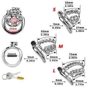 อุปกรณ์ล็อคองคชาตแบบหนา FRRK-314A  สำหรับผู้ชาย  แบบซ่อน  สำหรับควบคุมความบริสุทธิ์ทางเพศ  ของเล่นเซ็กส์สำหรับผู้ใหญ่  แบบ BDSM  ของเล่นเสริมอารมณ์ทางเพศ  สำหรับควบคุมการสำเร็จความใคร่  ทำจากเหล็ก  สำหรับร้านขายอุปกรณ์เซ็กส์ - Product Image 6