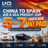 Services de logistique d'expédition porte-à-porte Amazon FBA par voie maritime DDP vers l'Espagne LCL, transport international, transitaire, livraison
