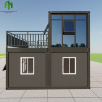 Case Prefabbricate con Pareti in Vetro, Uffici Modulari di Lusso, Case Mobili Prefabbricate