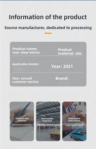 Nouveau rétroviseur latéral gauche/droit, rétroviseur <span class=keywords><strong>de</strong></span> <span class=keywords><strong>champ</strong></span> <span class=keywords><strong>de</strong></span> <span class=keywords><strong>vision</strong></span>, angle mort pour HIGHLANDER 2021-2024, noir et blanc - Product Image 6