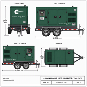 Generador Diésel Silencioso de 200KW 300KW 500KW 800KW 1000KW con Cubierta Insonorizada, Trifásico, Industrial, ATS, Motor Cummins, Perkins, Weichai - Product Image 5