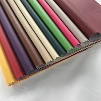 Tissu en cuir PVC à grain de litchi rayé, simili cuir pour canapés et chaises, fabriqué en usine