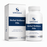 SIWEIDA Herbal Complex Ganoderma Lucidum Ekstrak Kacang Ginjal Pil Pelangsing 0.2g Kapsul Pendukung Metabolisme Alami Dewasa OEM