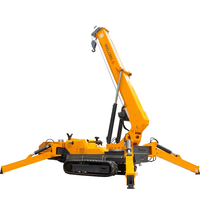 Grue mobile araignée électrique diesel sur chenilles, mini-grue de levage avec certificat CE – Offre Spéciale