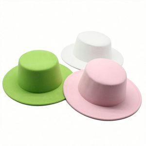 Sombrero Fedora de Fieltro de Ala Ancha Unisex Personalizado con Logotipo, Sombrero de Fieltro de Lana de Ala Ancha al por Mayor para Invierno - Product Image 5