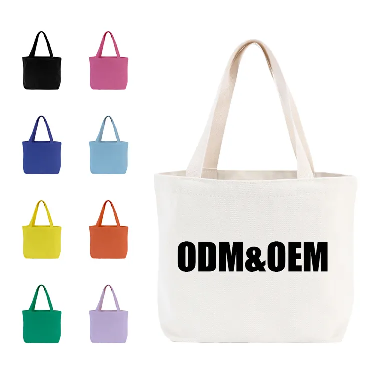 Reusable wholesale women grocery reusable shopping bag foldable thick canvas cotton eco friendly tote bag