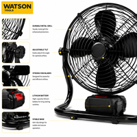 Kit de ventilateur portable sans fil professionnel, ventilateur de refroidissement rechargeable à batterie au lithium pour la vente en gros OEM ODM