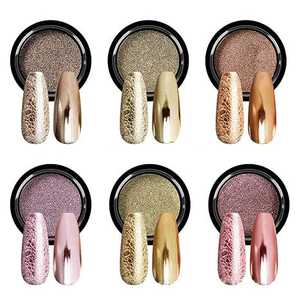 Poudre miroir magique pour ongles, couleur rétro, or, 6 couleurs, parfum de farine - Product Image 6