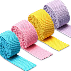 <span class=keywords><strong>Banda</strong></span> elástica de poliéster texturizada personalizada profesional Correa estirada de alto alargamiento para accesorio de <span class=keywords><strong>banda</strong></span> de cinturón de pintura - Product Image 1