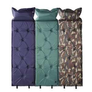 Colchoneta inflable automática individual con logotipo personalizado, colchoneta para acampar al aire libre a prueba de humedad, colchoneta inflable - Product Image 4