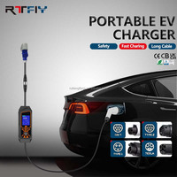 Chargeur EV portable 16A Type 1 3,5 kW à charge rapide de haute qualité pour voiture électrique, contrôle Wi-Fi via application, compatible usage domestique - Offre Spéciale