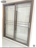 Porte coulissante insonorisée en aluminium à cadre étroit, double vitrage haute étanchéité, verre artisanal pour balcon et terrasse d'appartement