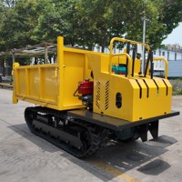 Vente directe usine : Transporteur à chenilles certifié EPA EURO 5, capacité 1T, 2T, 3T, 4T, 5T, benne hydraulique sur chenilles en caoutchouc