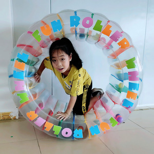 PVC Inflatable Water Roller For Children Fun Play Ride On Toy Indoor Outdoor Swimming Pool Recreation Game Equipment - Product Image 1