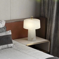 Lampe de table en albâtre minimaliste moderne, lampe de chevet créative, éclairage décoratif pour salon, chambre et bureau