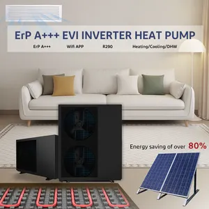 R290 EVI Nova Energia Bomba De Calor Fonte De Ar Inversor Dc Pavimento aquecedores solares de água Bomba De Calor Aquecedor De água